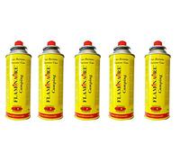Sconosciuto 5 CARTUCCE CON VALVOLA BUTANO CUCINA CAMPEGGIO BOMBOLA Giallo 2.2E+2 grams Metallo o Acciaio inossidabile Benzina