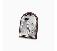 Sconosciuto Bomboniera Icona Sacra ad Arcata con Retro in Legno e Placca in Argento Laminato a Tema Comunione Bimbi Eucarestia da Appoggio e Muro (Bimba)