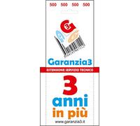 GARANZIA3 GR3-500 ESTENSIONE DI GARANZIA SERVIZIO TECNICO 3 ANNI MASSIMALE 500€
