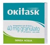 sconosciuto Dompe' Farmaceutici Okitask Soluzione Orale Granulari 30bust 40mg
