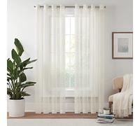 Sconosciuto ECLIPSE Livia Sheer Rod Grommet 54 x 95 - Tenda a pannello in avorio