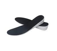 Sconosciuto Gomma Piuma di Memoria Unisex Altezza Invisibile Arco Del Tallone Aumentare Solette Più Alti - Nero, S