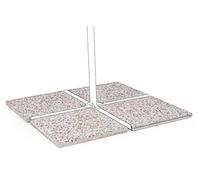 Sconosciuto Marmette in Cemento Base Ombrellone cm. 50x50 - Set 4 Pezzi