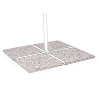 Sconosciuto Marmette in Cemento Base Ombrellone cm. 50x50 - Set 4 Pezzi