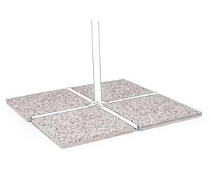 Sconosciuto Marmette in Cemento Base Ombrellone cm. 50x50 - Set 4 Pezzi