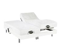 Sconosciuto Set da relax, con sospensioni, memory foam e bambù, LYSIS III di NATUREA - Motori OKIN - 2 x 70 x 200 cm - Bianco