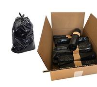 SCONTO 15% - SACCHI SPAZZATURA NERI IN PLASTICA PE-LD Cm 70x110 (110 litri) - SCATOLA DA 300 SACCHETTI