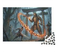 Scontro nella Foresta dei Samurai Puzzle 1000 Pezzi,dai 14 Anni,Sfida Impossibile,Antistress,Adulti E Ragazzi,Gioco Educativo,Decorazione Casa,Idea Regalo,Cartone Di Qualità 38x26cm