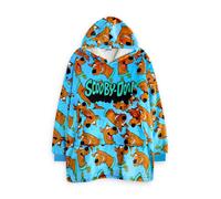 Scooby Doo Blu Character AOP Felpa con cappuccio coperta Ragazzi