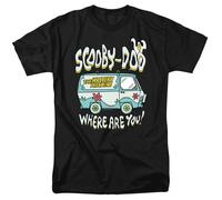 Scooby-Doo - Dove Sei? - T-Shirt Da Adulto Unisex A Maniche Corte - Nera
