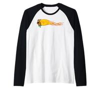 Scooby Doo Flame Maglia con Maniche Raglan