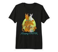 Scooby-Doo Kissing Easter Bunny Maglietta Premium