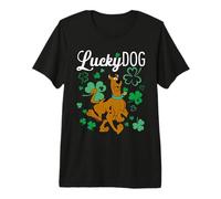 Scooby-Doo Lucky Dog Shamrocks Maglietta Premium
