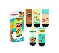 Scooby Doo Multicolore Character Calzini al polpaccio Set di 5 Unisex Bambini