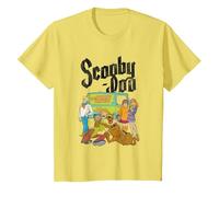 Scooby Doo Mystery Machine Gang Maglietta, Bambini, Limone, 3 Anni