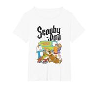 Scooby Doo Mystery Machine Gang Maglietta, Donna Plus-Size, Bianco, 3X