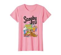 Scooby Doo Mystery Machine Gang Maglietta, Donna, Rosa, L