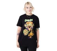 Scooby Doo Nero Ruh-Roh T-shirt a maniche corte Unisex Adulti