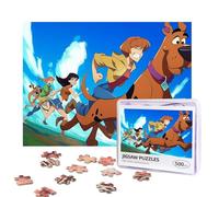 Scooby DOO Puzzle da 500 pezzi personalizzati con foto, puzzle con borsa portaoggetti, puzzle impegnativo per adulti, decorazione per la casa e matrimonio (52 x 38 cm)