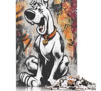 Scooby-Doo Puzzle in Legno Adulto 500 Pezzi Puzzle Per Gioco Familiare Decorazione Interna Unica Gioco EduGattoion Regalo Per Amore E Amico Stress Relief Toy 500pcs (52x38cm)