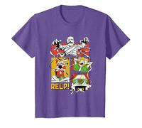 Scooby Doo Relp Halloween Maglietta, Bambini, Viola mélange, 3 Anni