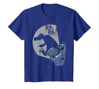 Scooby Doo Ruh Roh Maglietta, Bambini, Blu Reale, 8 Anni