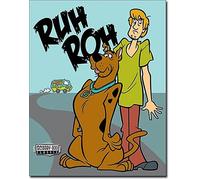 Scooby Doo Ruh Roh Metallo Muro Insegna 410mm x 320mm ( Sf)