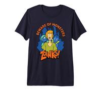 Scooby-Doo Shaggy Beware of Monsters Maglietta Premium