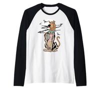 Scooby Doo Skeleton Halloween Maglia con Maniche Raglan