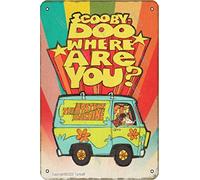 Scooby Doo Where Are You? Targa decorativa in latta effetto retrò, 20 x 30 cm, decorazione da parete per casa, cucina, bagno, fattoria, giardino, garage, citazioni ispiratrici