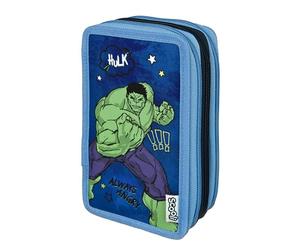 Scooli - Astuccio Scolastico Tripledecker Avengers - Grande Astuccio Scolastico con matite di Alta qualità - Pratico e Funzionale - a Partire dai 6 Anni