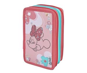 Scooli - Astuccio scolastico Tripledecker Minnie Mouse - Grande astuccio scolastico con matite di alta qualità - pratico e funzionale - a partire dai 6 anni