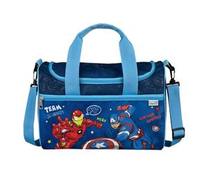 Scooli - Borsa sportiva Marvel Avengers per bambini - Ampio scomparto principale - Tracolla regolabile - Design da supereroe - Resistente