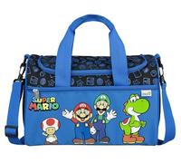 Scooli - Borsa sportiva Super Mario per bambini - 23 x 35 x 16 cm - scomparto principale spazioso - tracolla regolabile - accessori per la scuola - borsa a tracolla