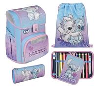 Scooli - EasyStart set di zaino scolastico - zaino scolastico ergonomico per la scuola primaria - set composto da più pezzi - Stitch