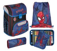 Scooli - EasyStart set di zaino scolastico - zaino scolastico ergonomico per la scuola primaria - set composto da più pezzi - Spider-Man