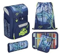 Scooli - EasyStart set di zaino scolastico - zaino scolastico ergonomico per la scuola primaria - set composto da più pezzi - Jurassic World