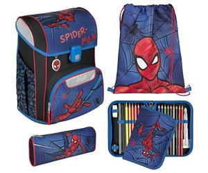 Scooli - EasyStart set di zaino scolastico - zaino scolastico ergonomico per la scuola primaria - set composto da più pezzi - Spider-Man