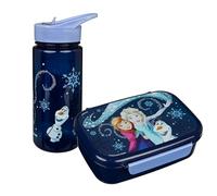 Scooli - Set Frozen per Bambini: Porta merenda + Borraccia, Perfetto per Scuola/Asilo, da 4 Anni, plastica Leggera e sicura