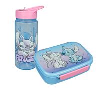 Scooli - Stitch set voor kinderen: snackbox + drinkfles, perfect voor school/kle