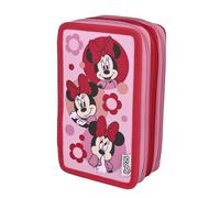 Scooli - Tripledecker Minnie Mouse - Astuccio per Studenti con Penne e Accessori di Alta qualità - Ideale per Scuola, Tempo Libero e in Viaggio - da 6 Anni