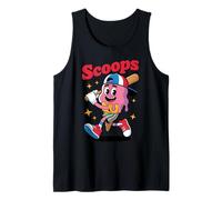 Scoop Baseball Ice Cream Cone Vintage Sport Giocatori & Fan Canotta