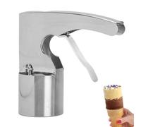 Scoop del gelato cilindro con grilletto, 304 in acciaio inossidabile vecchio stile e facile rilascio di ghiaccio sandwich cookie spessore regolabile