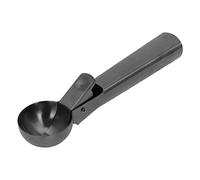 Scoop di gelato, palco di gelato in acciaio inossidabile con manico comodo strumento di gelato professionale con grilletto per frutta (Nero)