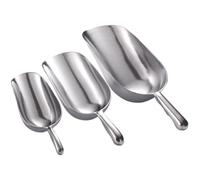 Scoop di ghiaccio per congelatore 3pcs Scoop di di ghiaccio 6/12/24 oz per alimenti per alimenti in lega in lega di alluminio set cucina per il matrimonio