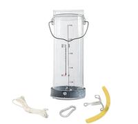 Scoop per campioni d'acqua con contrappeso, Sistema di campionamento dell'acqua con contrappeso, becher in plexiglass, set completo di accessori, diverse dimensioni da 0,5 l a 5 l, confezione da 1(3L)