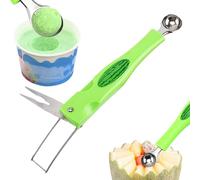 Scoop per palline di anguria, strumento per intagliare la frutta | Previene i residui di . Utensili da cucina portatili per cucinare maniglie ABS, biscotti, dessert e insalate, p