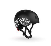 Scoot & Ride XXS Graphics, Casco Gioventù Unisex, Zebra, S