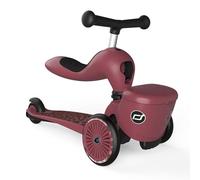 Scoot & Ride Highwaykick 1 Lifestyle Kickboard con sedile e contenitore per bambini, scooter 2 in 1 a partire da 1 2 anni, manubrio regolabile in altezza senza attrezzi