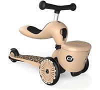 Scoot & Ride Highwaykick 1 LIFESTYLE 2W1 RIDER AND HOLIDAY WITH LOCKED STORAGE BAG 1-5 YEARS LEOPARD